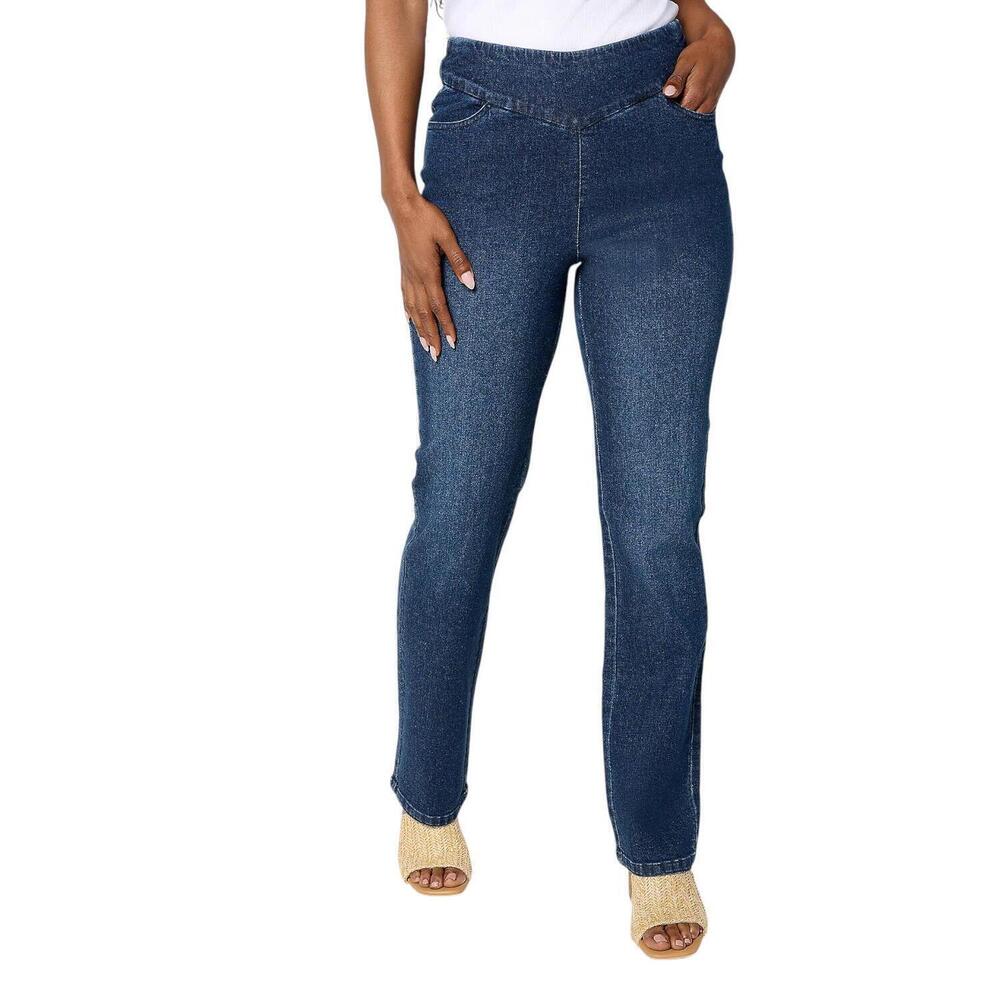 Brandis Women's Dress Out Loud De Novo Denim Straight Leg Dark Indigo - Tall